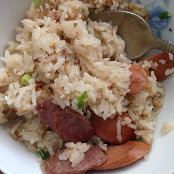 蠔油香腸煲飯[超快速版]：Vianna Zhen 一起做