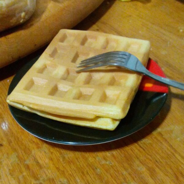 格子鬆餅 : ˊ_ ˋ一起做