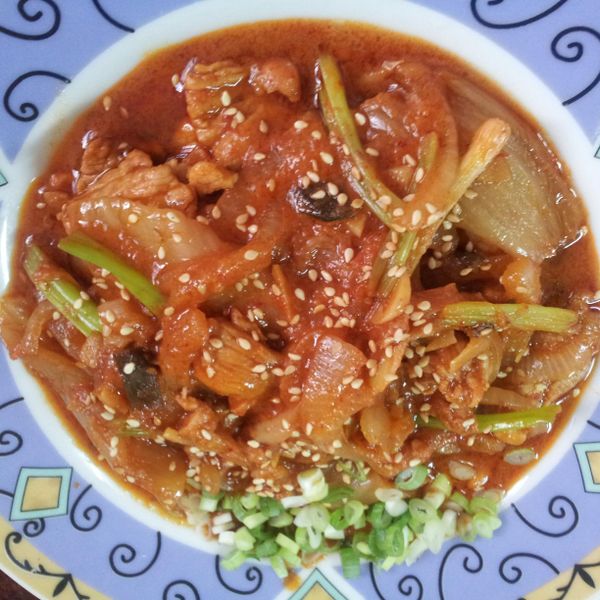 韓式辣醬泡菜豬肉 : Camille Chen一起做