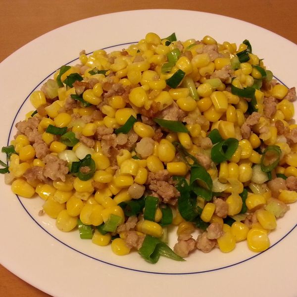 絞肉炒玉米：Lillian Lin 一起做