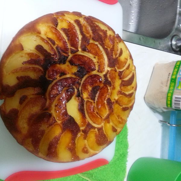 ♥Ashley♥蘋果蛋糕 : Momo一起做