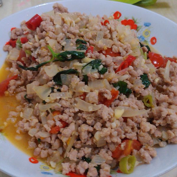 簡單下飯的"檸檬香打拋牛"：豆貓 一起做