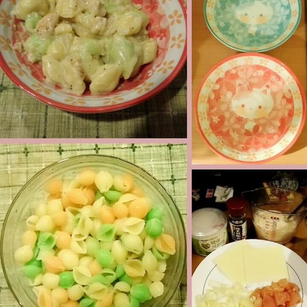 雞肉蘑菇巧達貝殼麵『飛利浦微電鍋』：Elfin Hsu 一起做