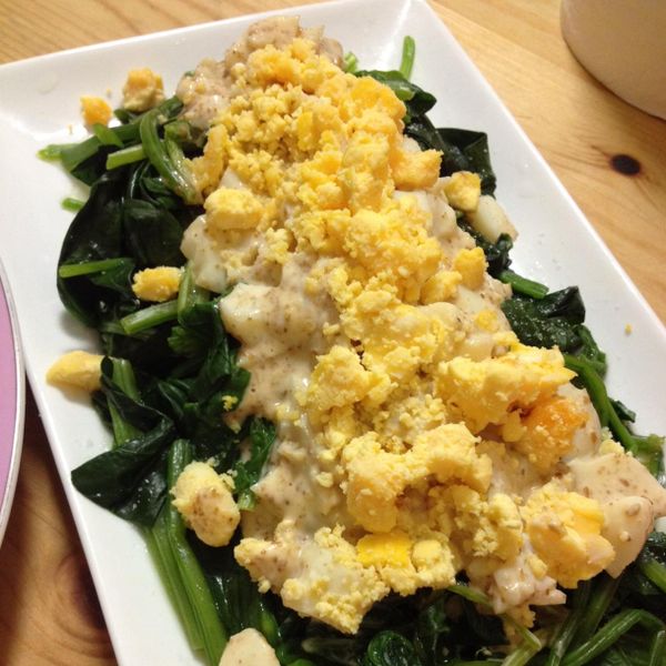 胡麻醬菠菜 : Tina Wang一起做