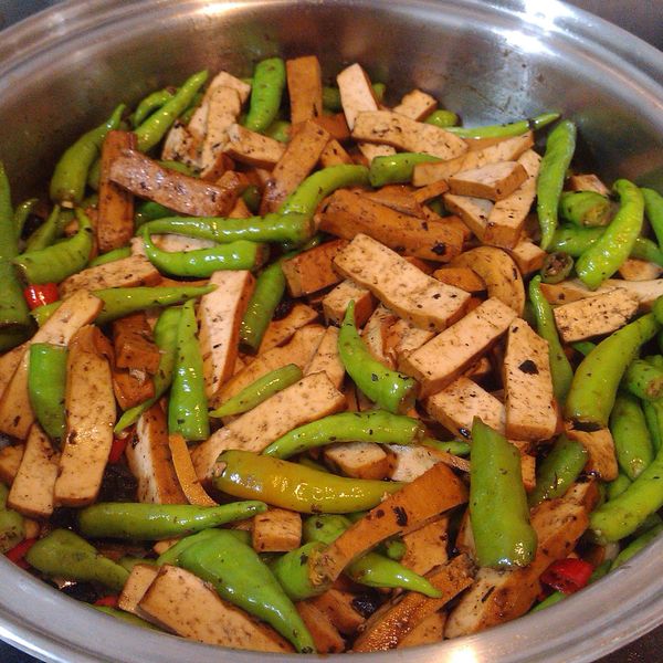 豆鼓糯米椒:豆貓 一起做