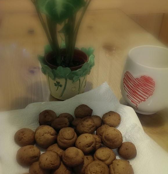 Olivia♥蜂蜜蛋黃餅乾 : 文和一起做