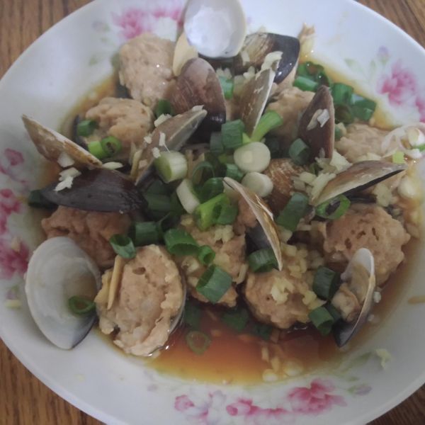 蛤蜊獅子頭(電鍋版) : Pamela Pan一起做