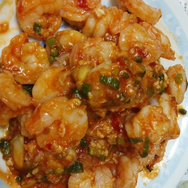 辣燒蝦仁：波斯 一起做
