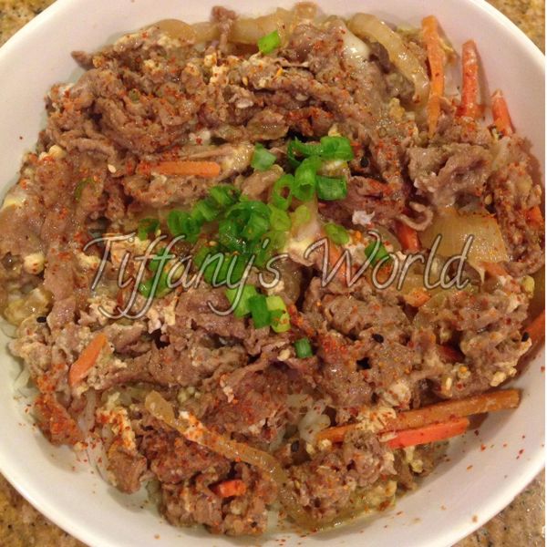 深夜食堂～牛丼：Tiffany 一起做