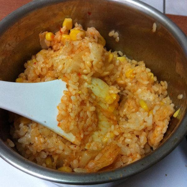 超簡單電鍋泡菜飯：雯潔 一起做