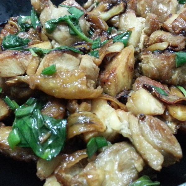 三杯雞。扒完三碗飯! 簡單得不得了~ : Imjw  Wu一起做