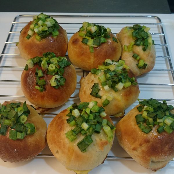 蔥蒜麵包[Panasonic製麵包機]：Reico's lab 一起做