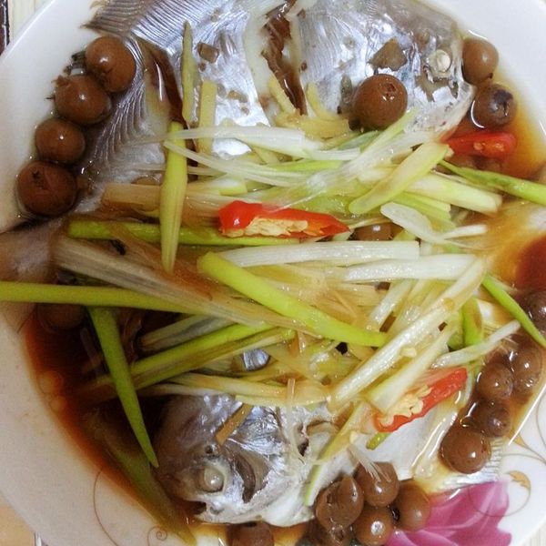 樹子蒸鯧魚 : aielson一起做