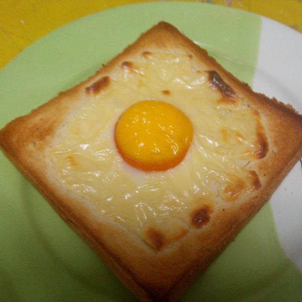 【早起吃早餐】會牽絲的起士陽光吐司 : 星星一起做