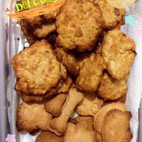 小烤箱做低糖燕麥堅果餅乾(另有大烤箱版)：Joyce 一起做