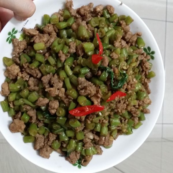 香蒜四季豆炒肉末by戀戀家 : 王卉蓁一起做