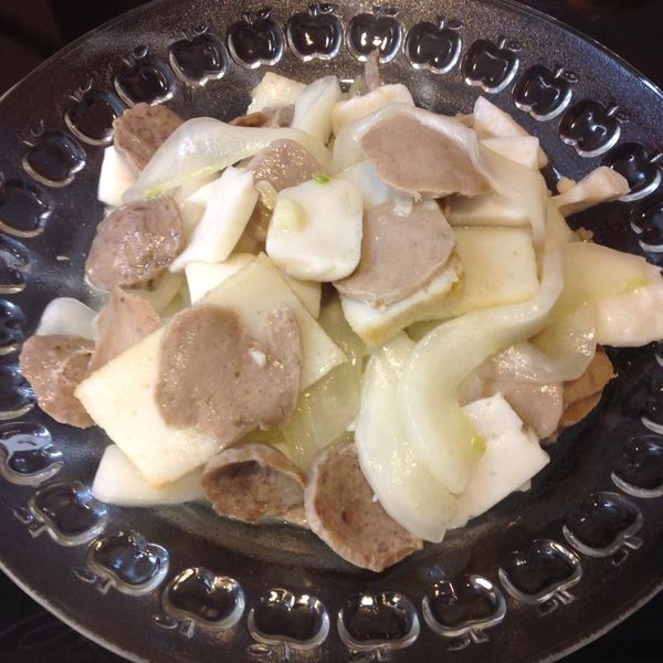 [瓜果類]大黃瓜炒貢丸：笑熙熙 一起做