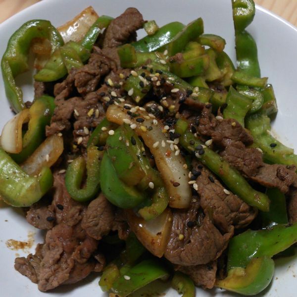 青椒牛肉絲 : ming一起做