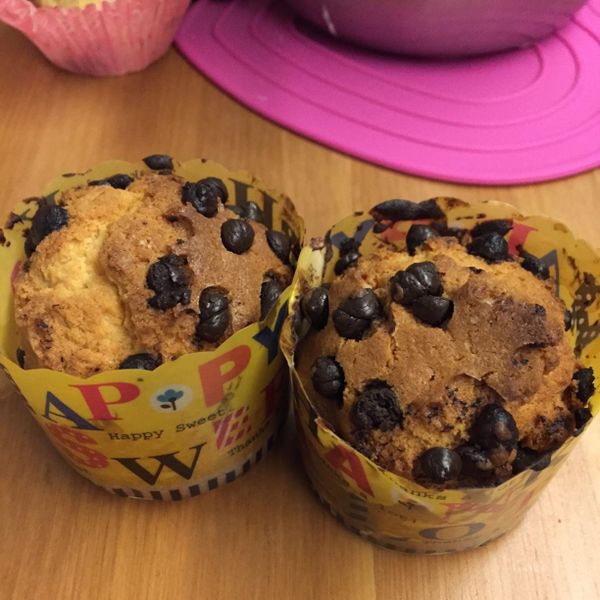 零失敗巧克力豆馬芬蛋糕(鬆餅粉):Peggy Tseng 一起做