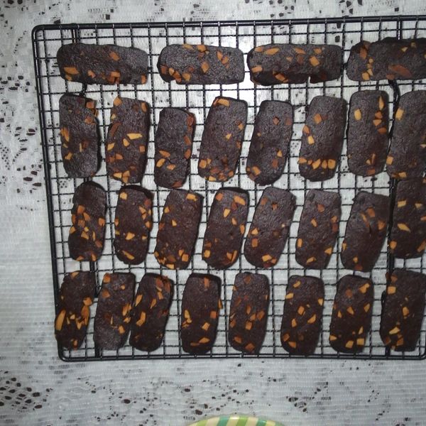 杏仁巧克力香酥餅乾 : HS一起做