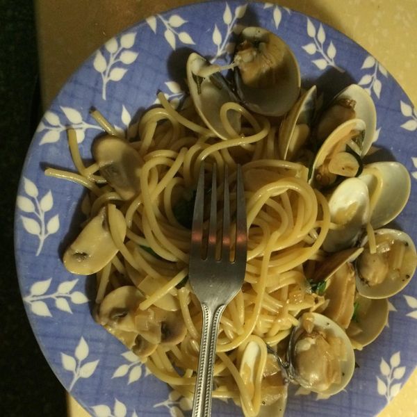 白酒蛤蜊義大利麵 : 謝修筠一起做