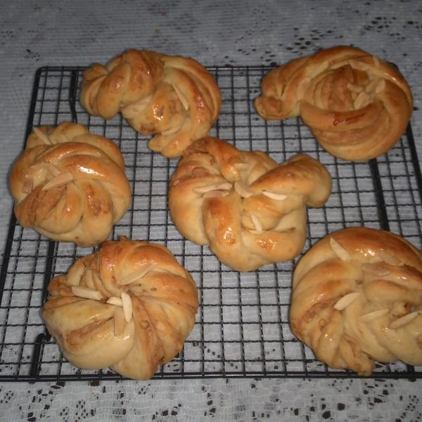 紅豆麻花麵包捲 : HS一起做