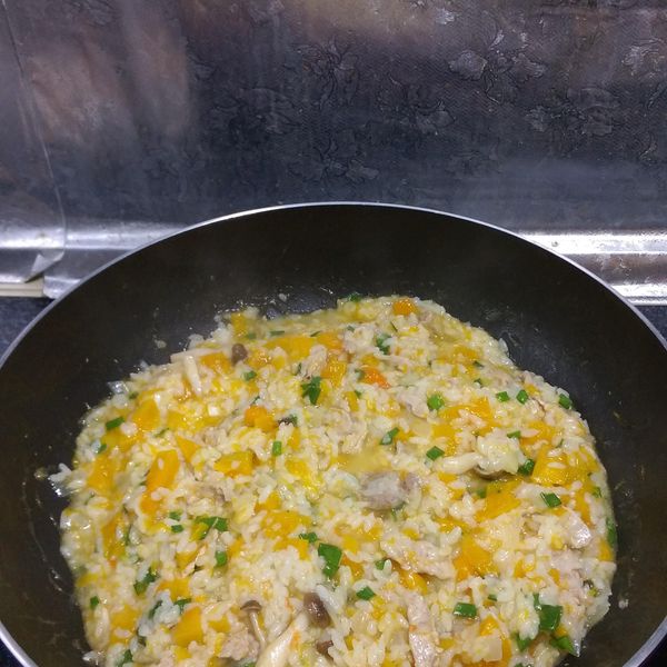 南瓜培根燉飯：Linda Lee 一起做