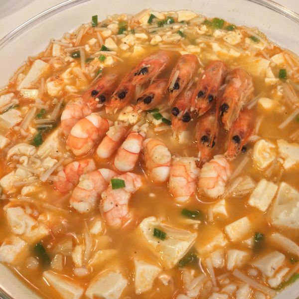 鮮蝦豆腐煲【家樂福廚神大賽】 : ShihShuan一起做