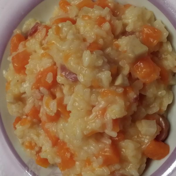 南瓜培根燉飯：加村林媽媽 一起做