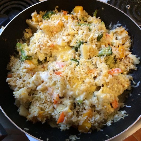 南瓜培根燉飯：May Wang 一起做