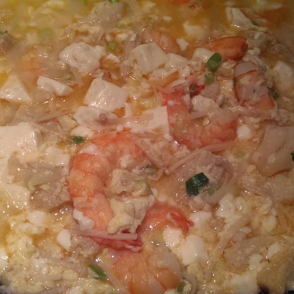 鮮蝦豆腐煲【家樂福廚神大賽】 : Olivava Ko一起做