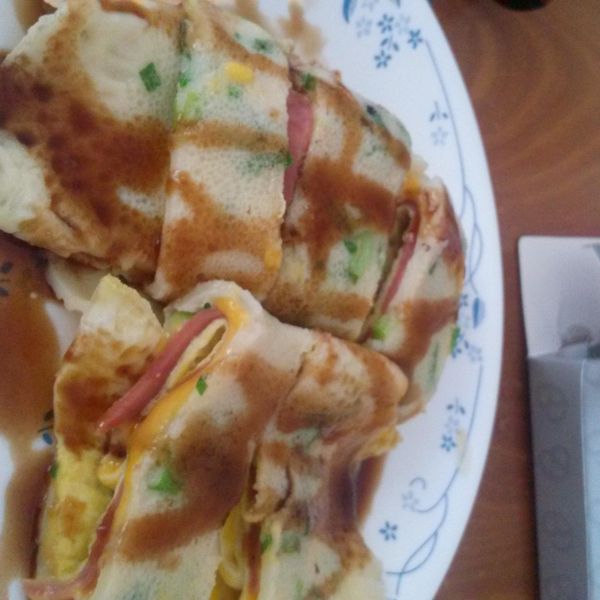 軟Ｑ蛋餅(免揉，免醒麵皮) : 李小豬一起做