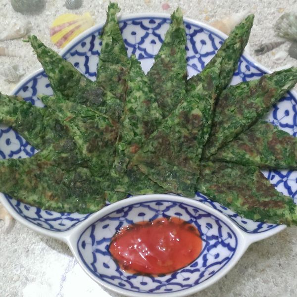 芹菜葉煎餅 : 林怡馨一起做