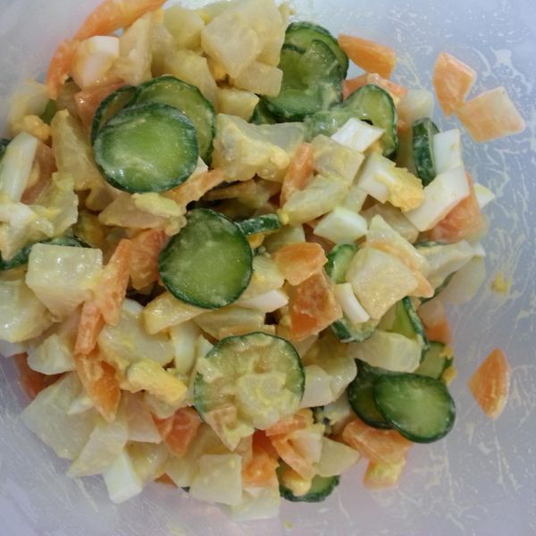 馬鈴薯沙拉 : あや一起做