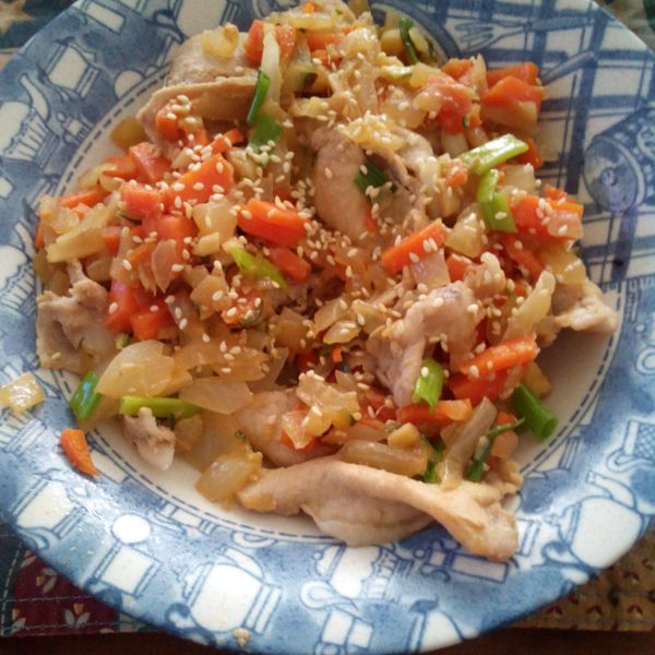 薑燒豬肉蓋飯：蔡昇利 一起做