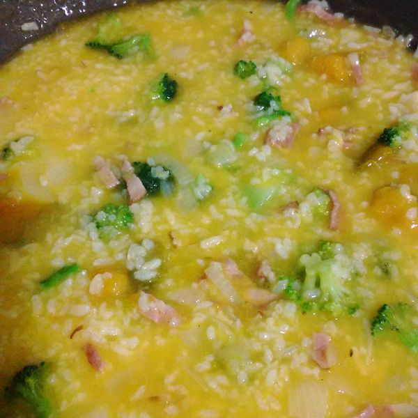 南瓜培根燉飯：bngar 一起做