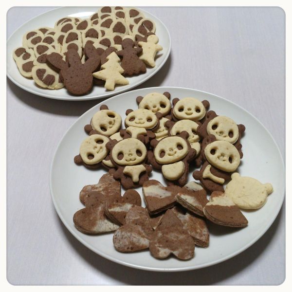 貓熊圓仔餅乾 : 美奈一起做