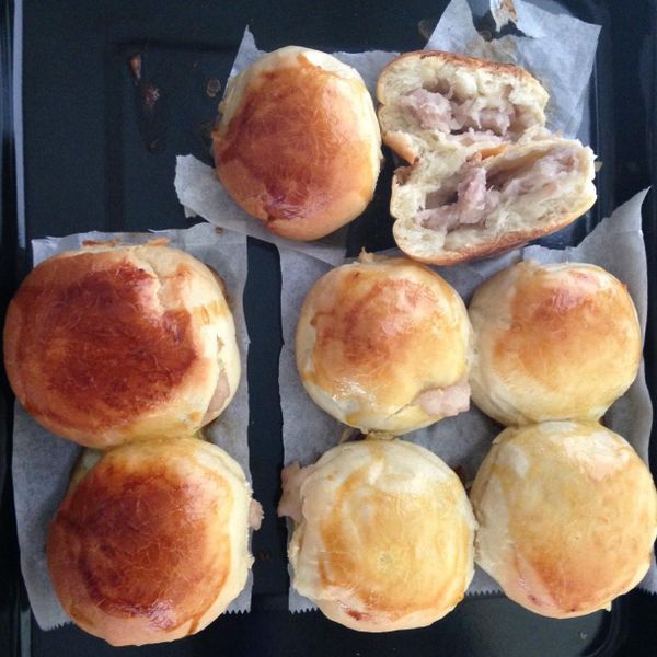 芋泥麵包 : miegu一起做