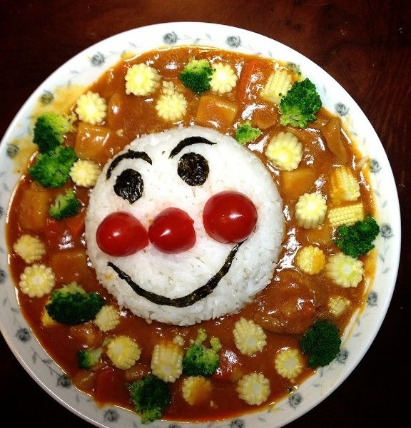 【親子食堂】麵包超人造型咖哩飯飯 : Yia Hwei一起做