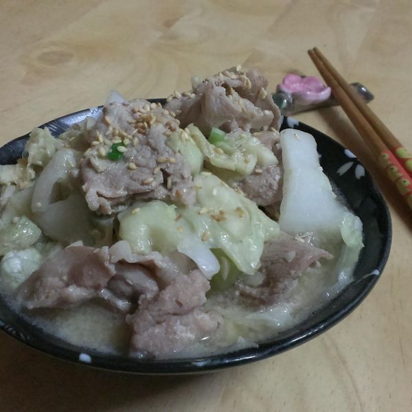 味噌炒豬肉 : 茅momo一起做