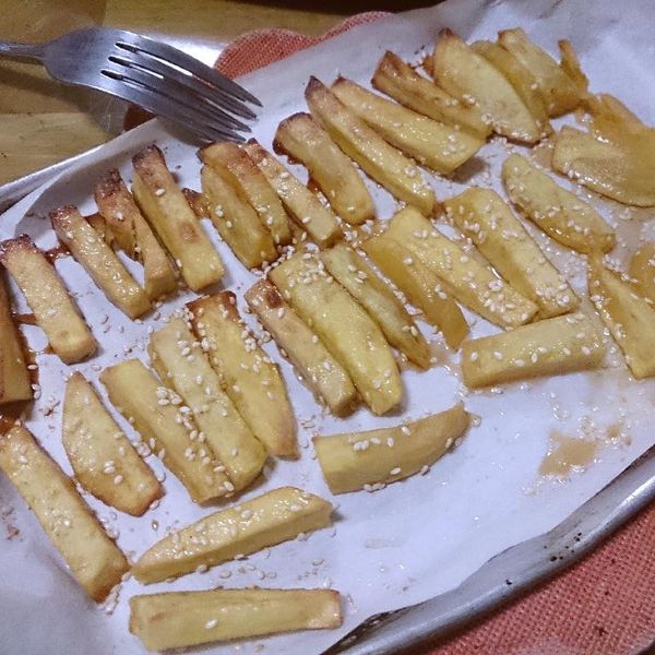 拔絲地瓜(烤箱版) : Sandra Lu一起做