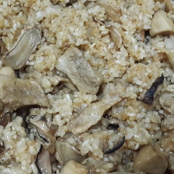 麻油松阪飯_電鍋料理 家傳味 : 沈米一起做