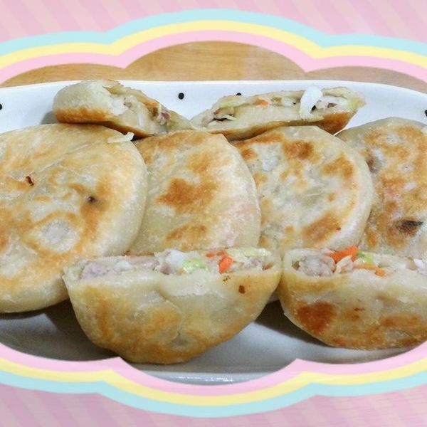 高麗菜餡餅 : betty一起做