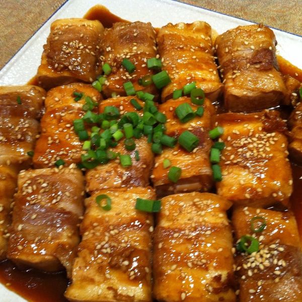日式照燒豆腐肉捲：Winni Tsai 一起做