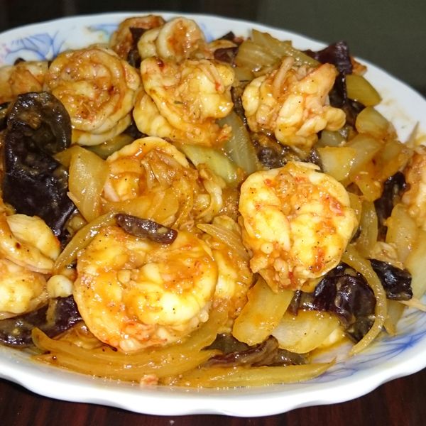 乾燒茄汁鮮蝦 : Snow Huang一起做