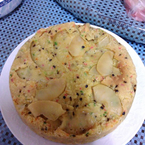 電鍋零失敗♡蜜香蘋果蛋糕：溫如芸 一起做