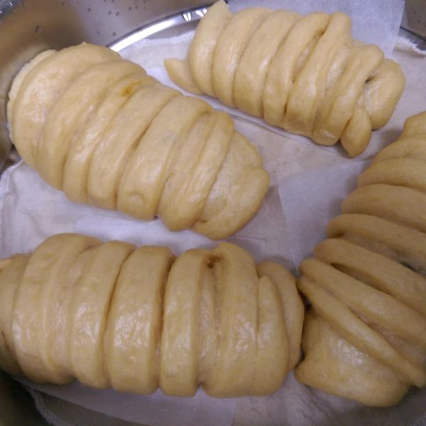 黑糖芋泥饅頭捲:elin 一起做