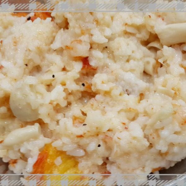 整顆番茄飯-番茄菇菇鮮蝦燉飯 : 沈米一起做