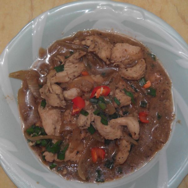 黑胡椒洋蔥雞柳 : Denis Chien一起做