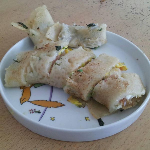 Q.軟.嫩蛋餅(5分鐘快速上桌)：samya 一起做